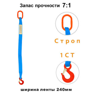 Стропы текстильные одноветвевые 1СТ