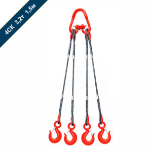 Строп канатный четырехветвевой 4СК (паук) StropExpert 3,2 т 1,5 м